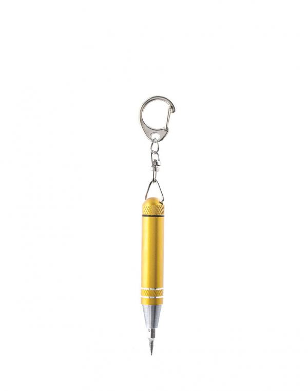 Nářadí Kikkerland Mini Screwdriver Keychain Zlatá