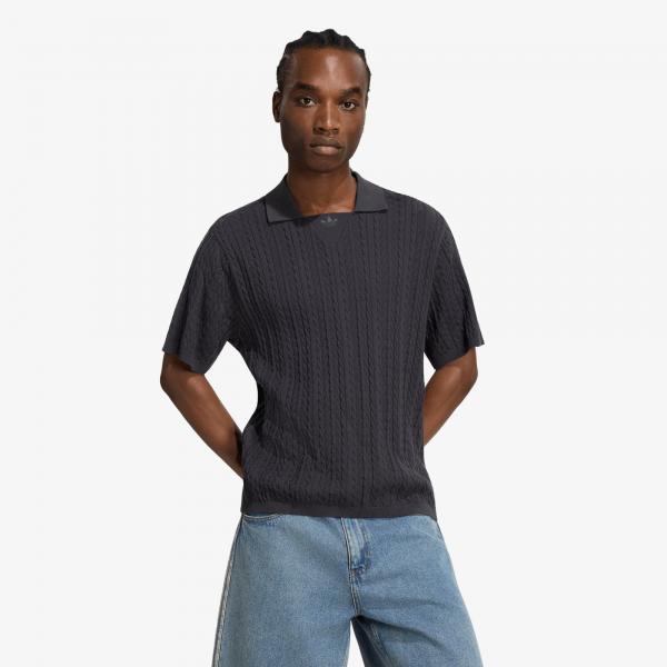 Svetr adidas Cable Knit Football Jersey Utility Black XL
