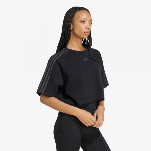 Tričko adidas SST 2.0 Boxy Cropped T-Shirt Black/ Utility Black L
