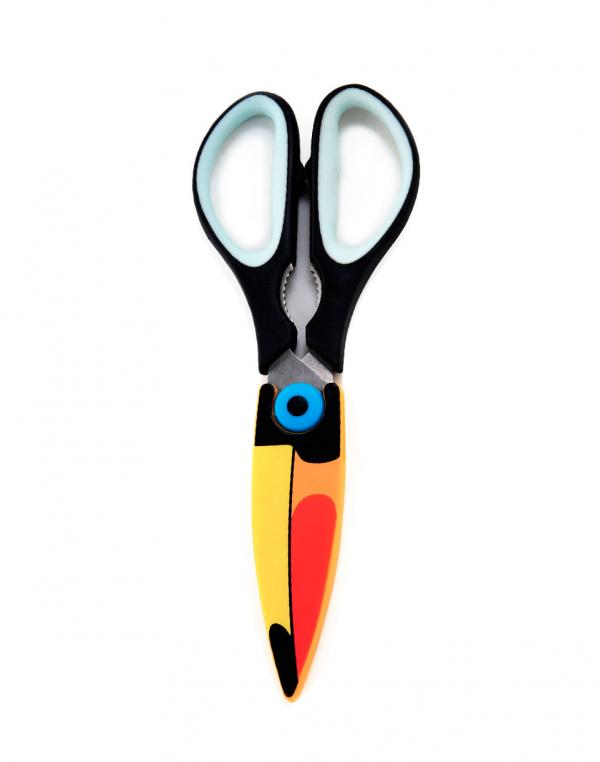 Kikkerland Toucan Kitchen Shears černá