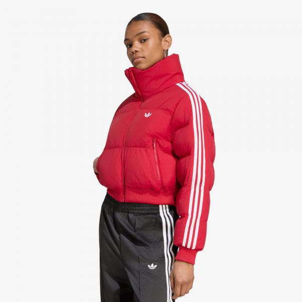 Bunda adidas Adicolor Short Puffer Jacket Team Victory Red L