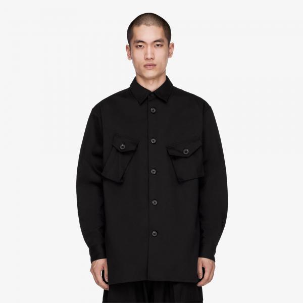 Košile Y-3 Twill Utility Overshirt Black S