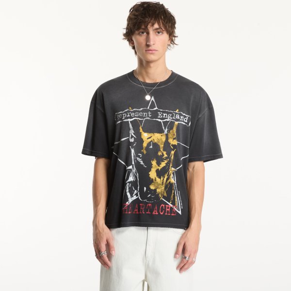 Tričko Represent Riot T-Shirt UNISEX Washed Black L