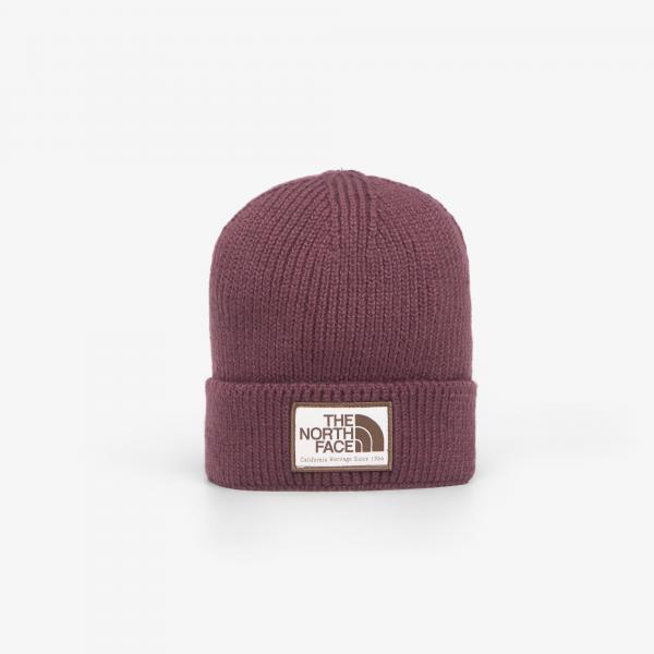 Čepice The North Face TNF Logo Box Cuffed Beanie Deep Burgundy Universal