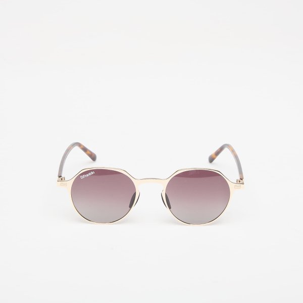 Sluneční brýle D.Franklin Ultra Light S Round Metal Gold/ Gradient Brown Universal