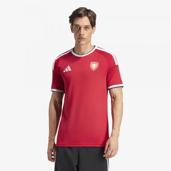 Dres adidas Czechia FAČR Home Jersey Team Power Red 2/ Team Navy Blue 2/ White M