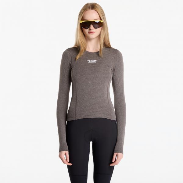 Tričko Pas Normal Studios Women's Thermal Long Sleeve Baselayer Dark Coffee M