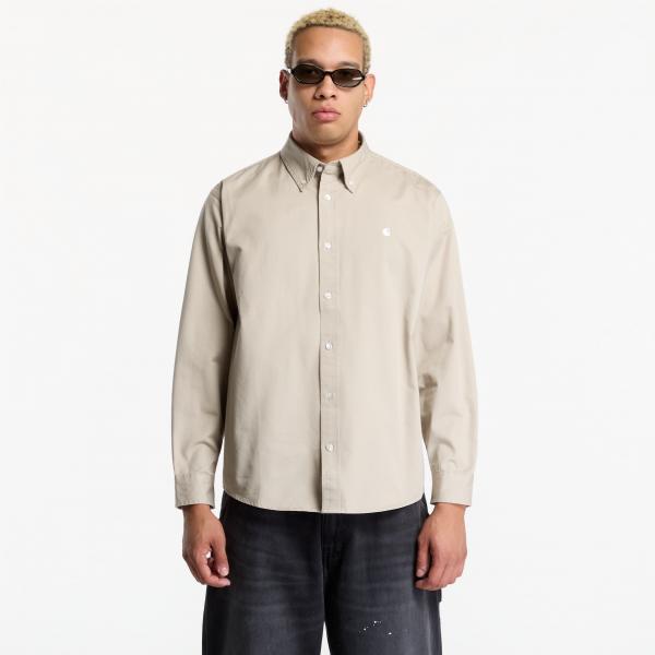 Košile Carhartt WIP L/S OG Madison Shirt UNISEX Fleur De Sel XL