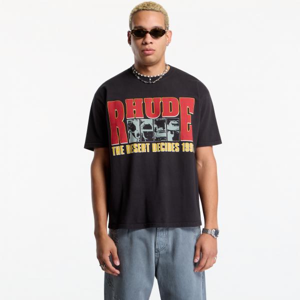 Tričko Rhude The Desert Decides Tee Vintage Black/ Red/ Multi L