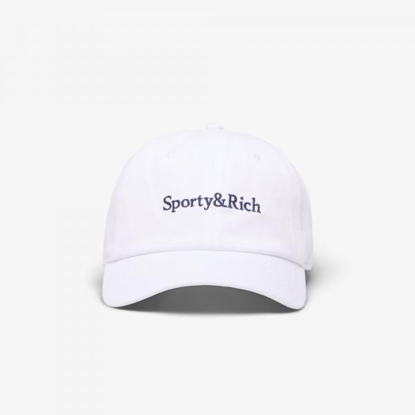 Kšiltovka Sporty & Rich Serif Logo Hat White Universal