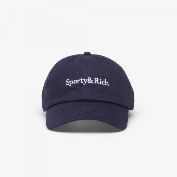 Kšiltovka Sporty & Rich Serif Logo Hat Dark Navy Universal