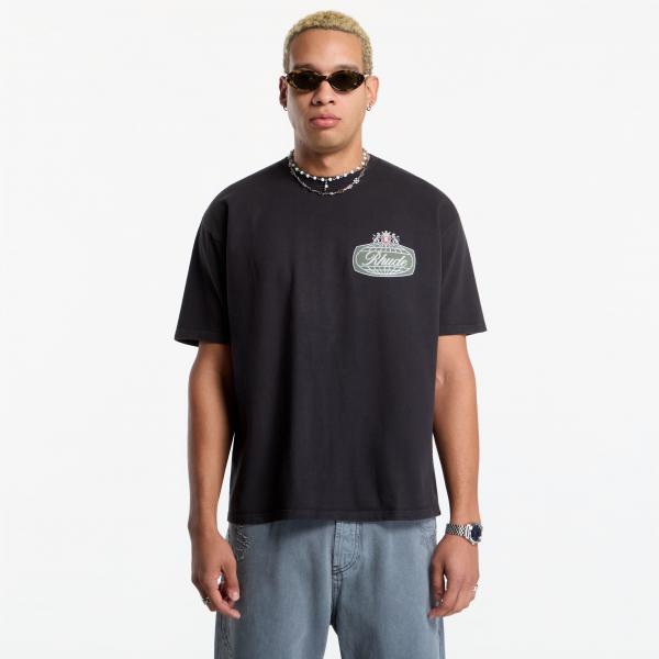 Tričko Rhude Desert Crest Tee Vintage Black/ Silver L