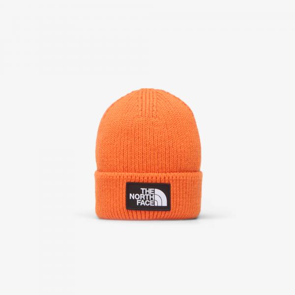 Čepice The North Face TNF Logo Box Cuffed Beanie TNF Orange Universal