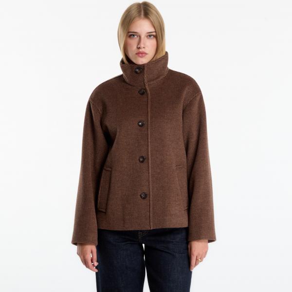 Kabát Gant Checked Wool Blend Jacket Light Ochre S