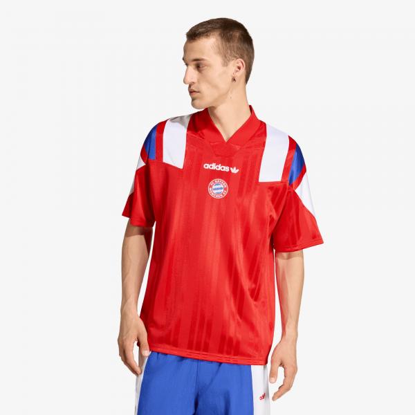 Dres adidas FC Bayern Muenchen EQT Jersey UNISEX Red/ White/ Semi Lucid Blue S