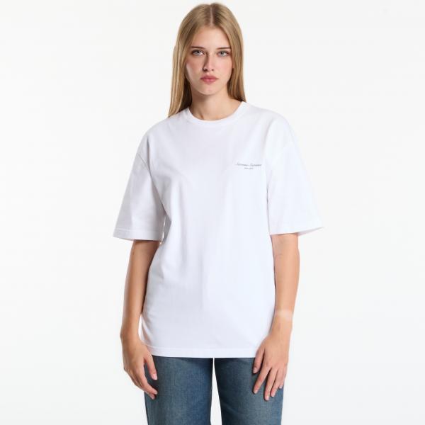 Tričko Samsøe Samsøe Sauni T-shirt White Building S