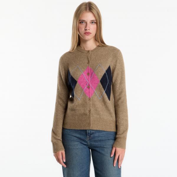 Svetr Samsøe Samsøe Sanor Short Cardigan Lead Gray M
