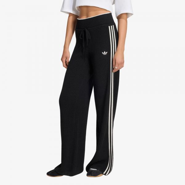 Tepláky adidas Firebird Chunky Knit Trackpant Black/ Chalk White S