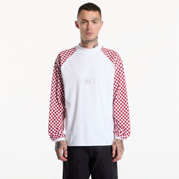 Tričko Vans A.O.D. Racing Longsleeve T-Shirt Haute Red L