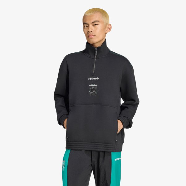 Mikina adidas Liverpool FC EQT Half Zip Top Black XXL