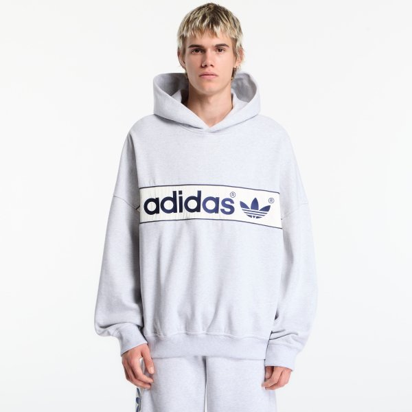 Mikina adidas adiSignature NY Hoodie UNISEX Light Grey Heather L