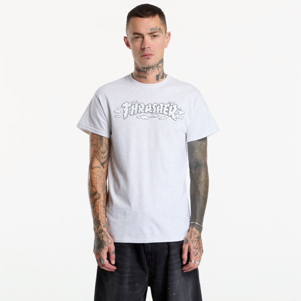Tričko Thrasher Clouds by Spanky T-Shirt Grey L