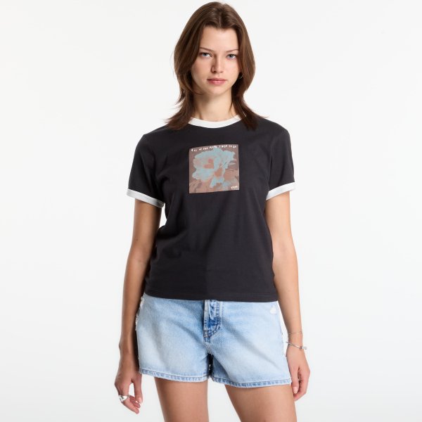 Tričko Vans Places I Wish To Go Ringer SS Tee Black L