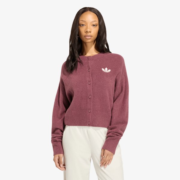 Svetr adidas Essentials Knit Cardigan Burgundy S