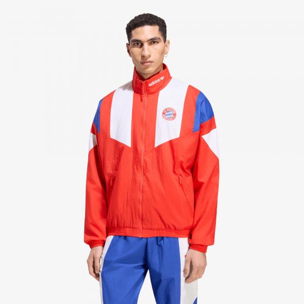 Větrovka adidas FC Bayern Muenchen EQT Track Top Red/ White/ Semi Lucid Blue S