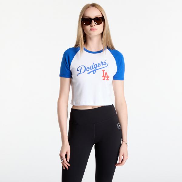 Tričko Sporty & Rich Dodgers Serif Baby Baseball Tee White/ Team Blue M
