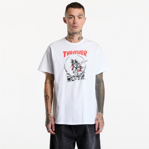 Tričko Thrasher Outlaw T-Shirt White XL