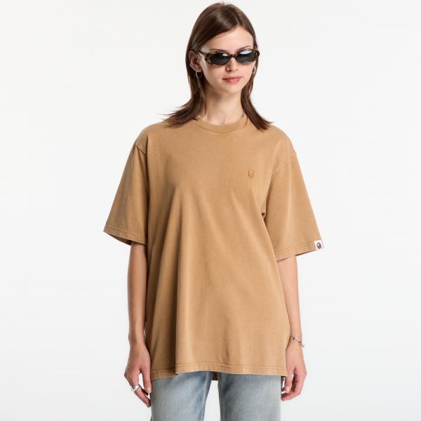 Tričko A Bathing Ape Garment Dyed One Point Relaxed Fit Tee UNISEX Brown L