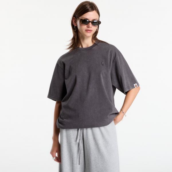 Tričko A Bathing Ape Garment Dyed One Point Relaxed Fit Tee UNISEX Charcoal L