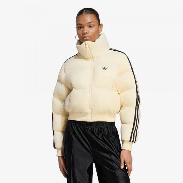 Bunda adidas Adicolor Short Puffer Jacket Warm Vanilla L