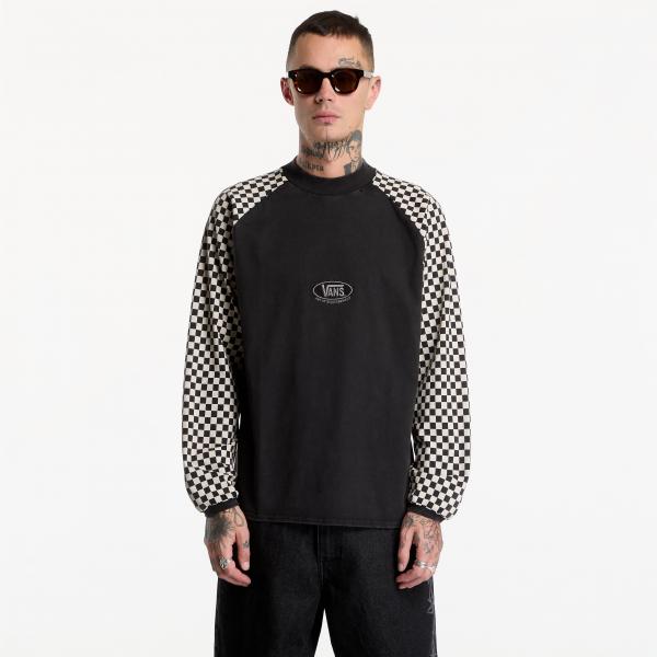 Tričko Vans A.O.D. Racing Longsleeve T-Shirt Black/White L
