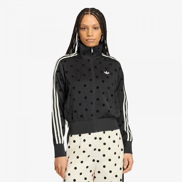 Mikina adidas Satin Polka Dots Tt Track Top Black XS
