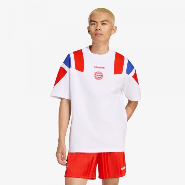 Tričko adidas FC Bayern Muenchen EQT T-Shirt White/ Red/ Semi Lucid Blue S