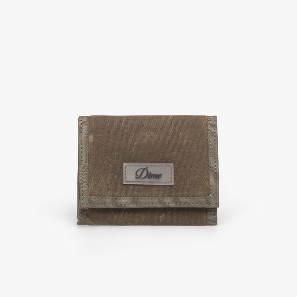 Peněženka Dime Waxed Velcro Wallet Olive Universal