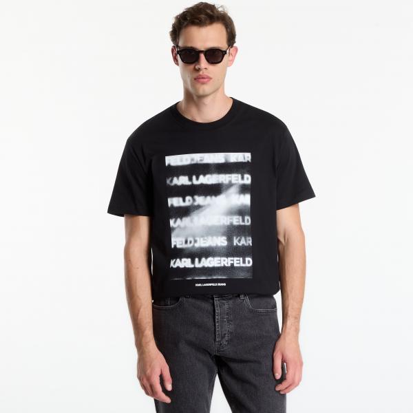 Tričko Karl Lagerfeld Jeans Reg Smoke Logo Tee Black L
