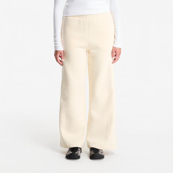 Tepláky Urban Classics Ladies Fluffy Wideleg Trackpants White Sand S