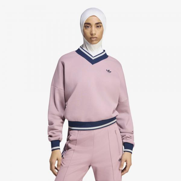Mikina adidas Engineered Rib Crew Magic Mauve/ Night Indigo/ Grey Two S