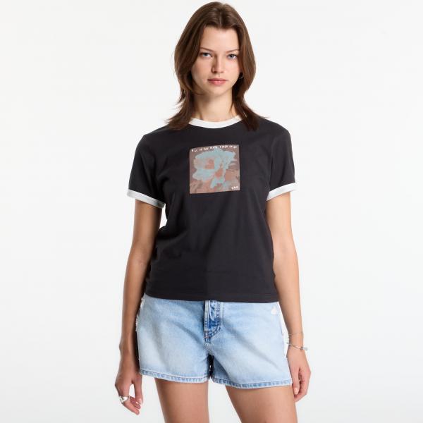 Tričko Vans Places I Wish To Go Ringer SS Tee Black XS