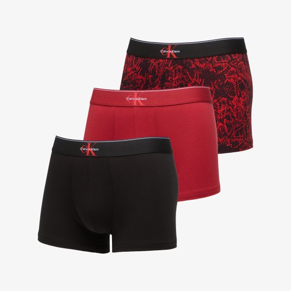 Trenky Calvin Klein Trunk 3-Pack Red S