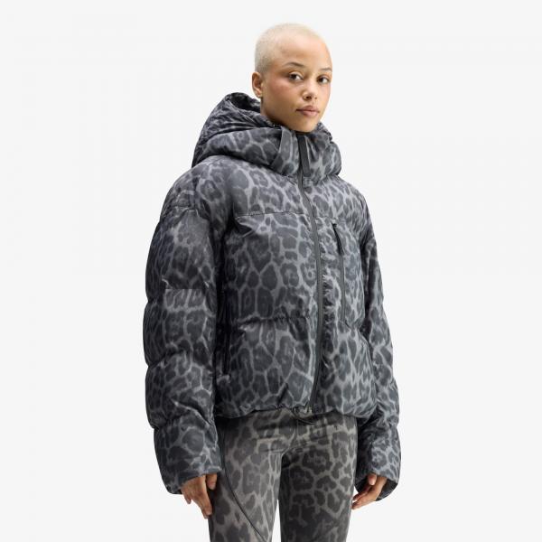 Péřovka adidas by Stella McCartney Short Padded Winter Jacket Printed Dove Grey/ Carbon L