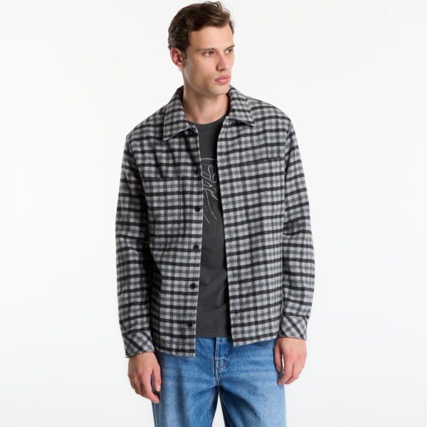 Košile Samsøe Samsøe Sacastor X O Overshirt Grey Mel. Ch. M