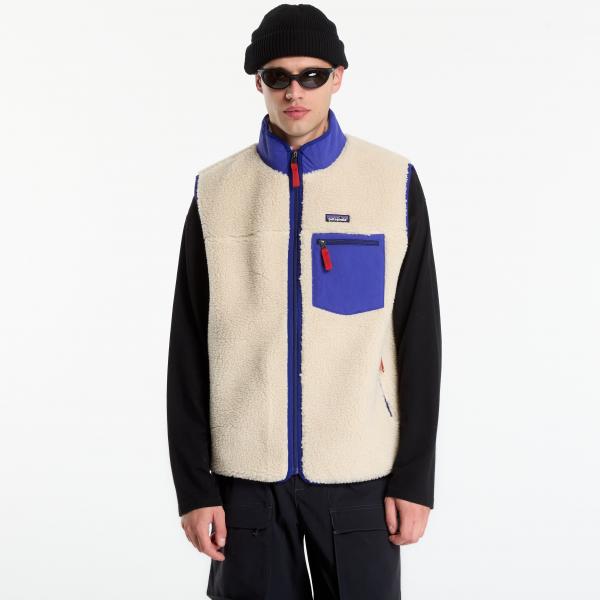 Vesta Patagonia M's Classic Retro-X Vest Dark Natural/ Cobalt Blue L