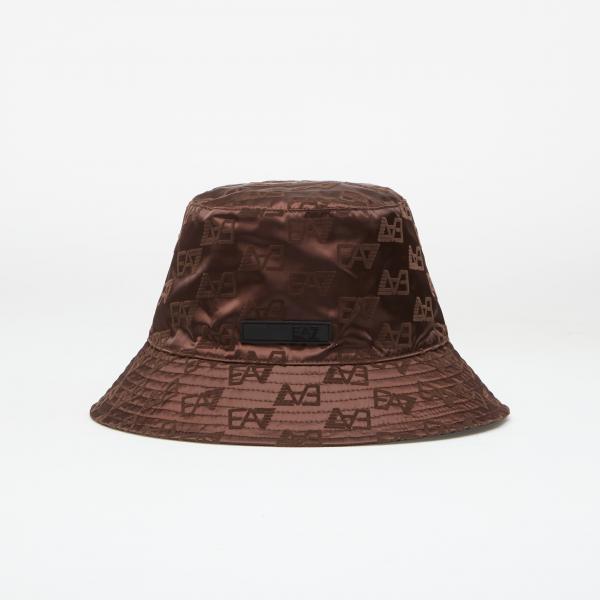 Klobouk EA7 Emporio Armani Bucket Hat Brown Fancy 1 Universal