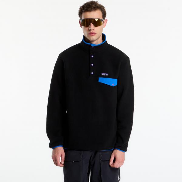 Mikina Patagonia M's LW Synch Snap-T P/O Black/ P6 Blue XL