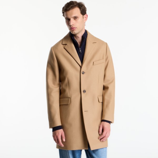 Kabát Gant Classic Wool Coat Fudge XL