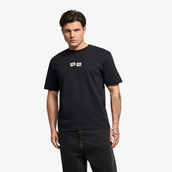 Tričko Prosto T-shirt Crack Box Logo Black S